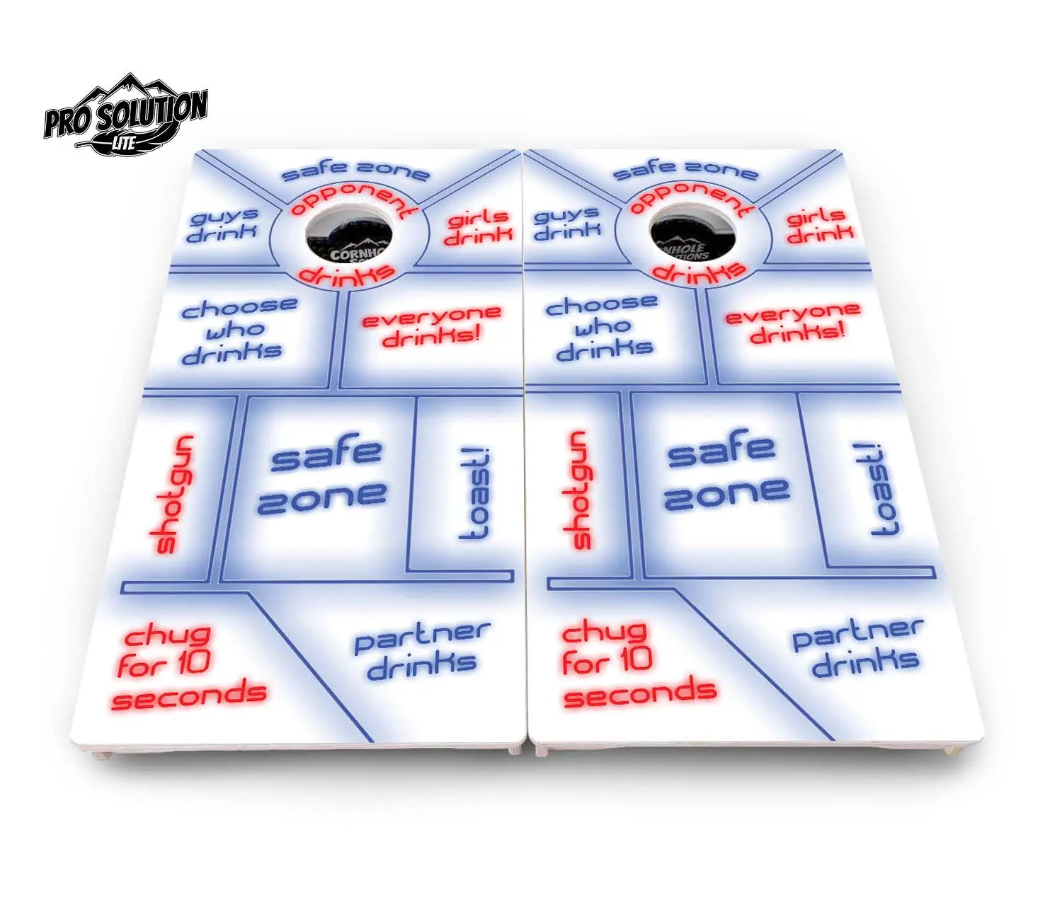 Drinking Game Cornhole Boards - Pro Solution Lite Series Cornhole Solutions
