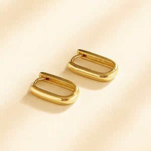Mini U Hoop Earrings handmade jewelry by Ke Bella
