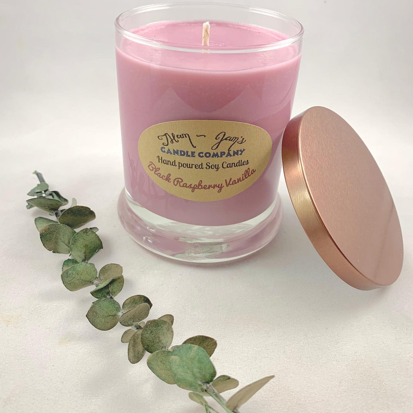 Black Raspberry Vanilla soy candle and wax melts by Mam Jam’s Candle Company, detail image 2
