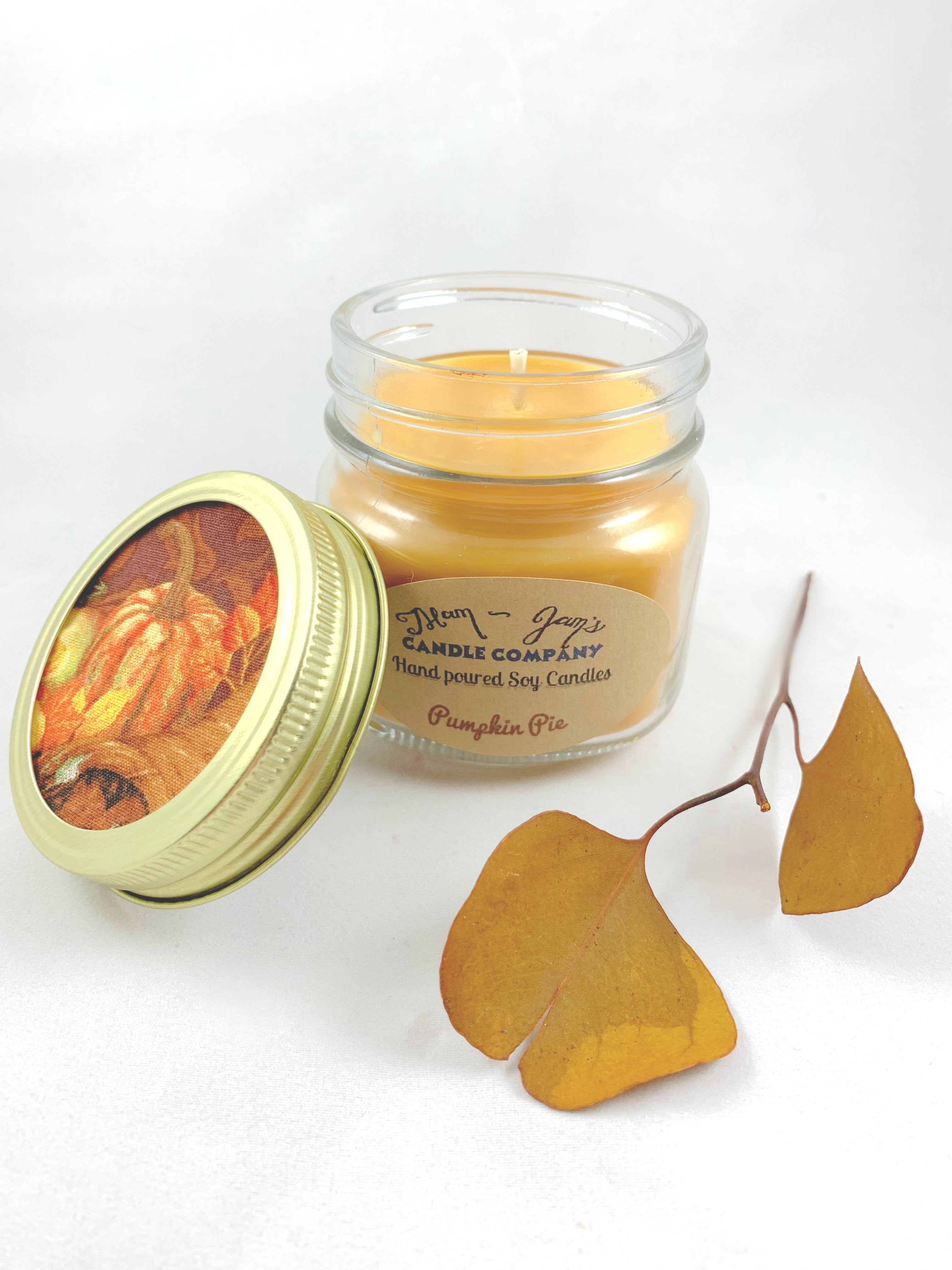 Pumpkin Pie soy candle and wax melts by Mam Jam’s Candle Company