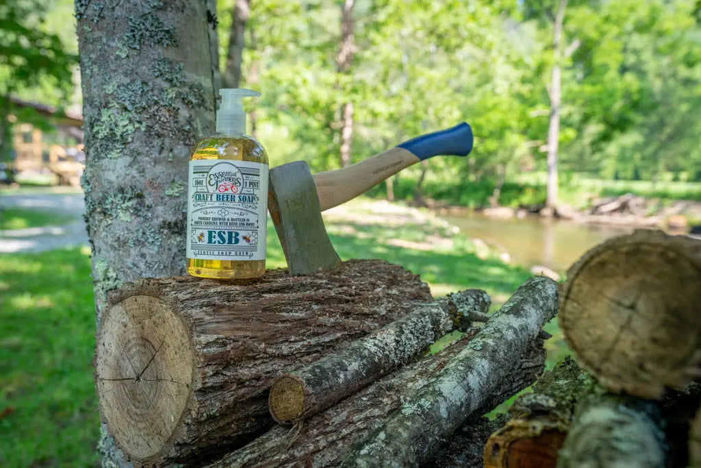 Esb Craft Beer Soap ~ 16 Oz. Liquid Soap by Essential Journeys, natural skincare detail photo 4