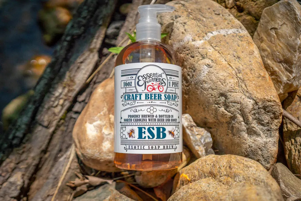Esb Craft Beer Soap ~ 16 Oz. Liquid Soap by Essential Journeys, natural skincare detail photo 10