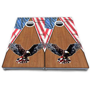 Eagle Triangle Wood Cornhole Boards - All Weather Series Cornhole Solutions