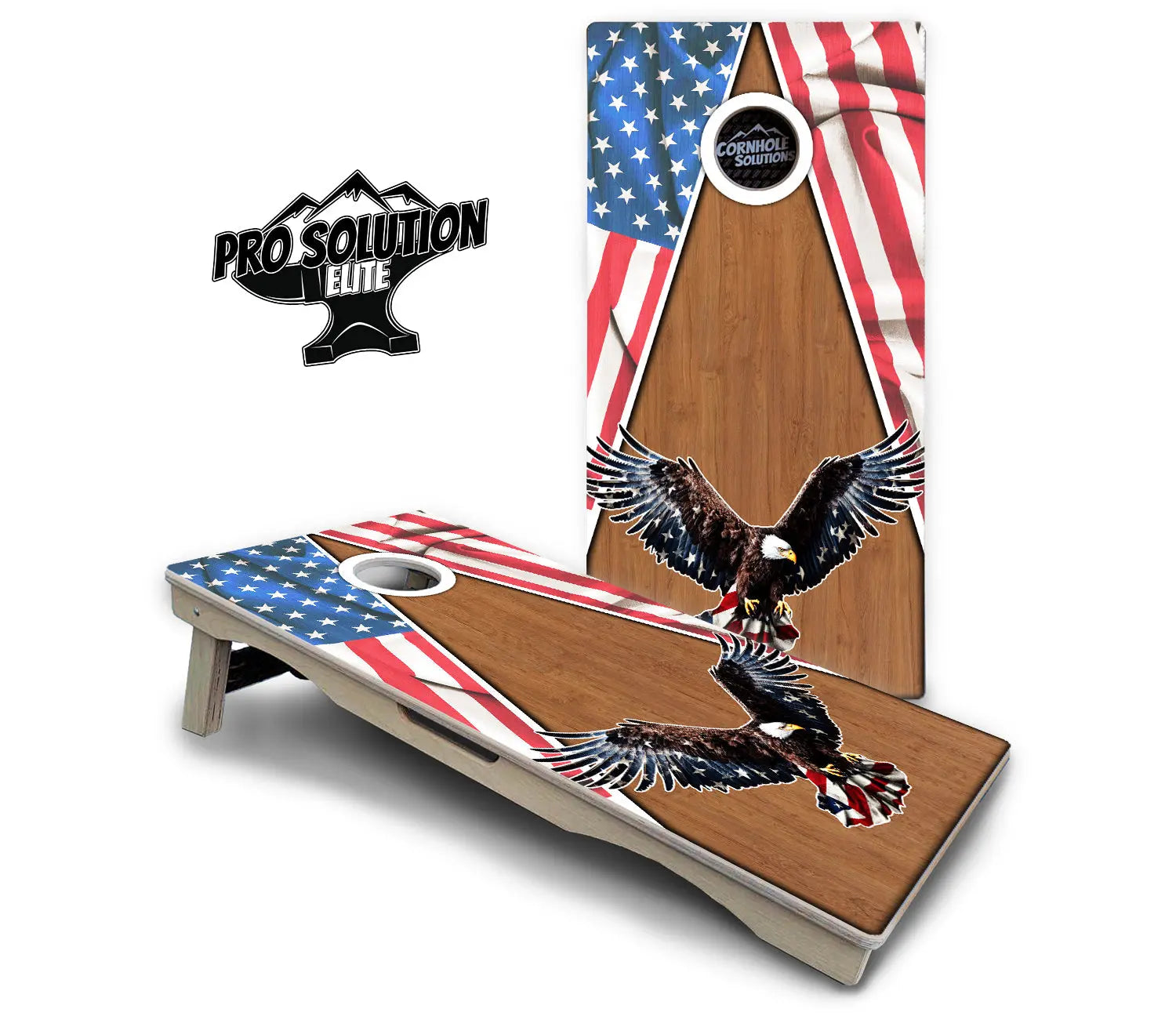 Eagle Triangle Wood Cornhole Boards - Pro Solution Elite Series Cornhole Solutions