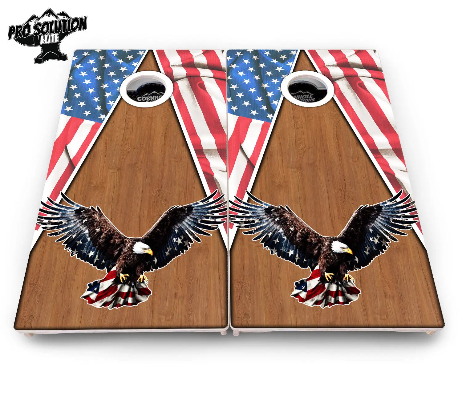 Eagle Triangle Wood Cornhole Boards - Pro Solution Elite Series Cornhole Solutions