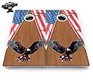 Eagle Triangle Wood Cornhole Boards - Pro Solution Elite Series Cornhole Solutions