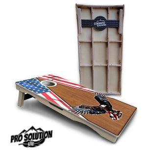 Eagle Triangle Wood Cornhole Boards - Pro Solution Lite Series Cornhole Solutions