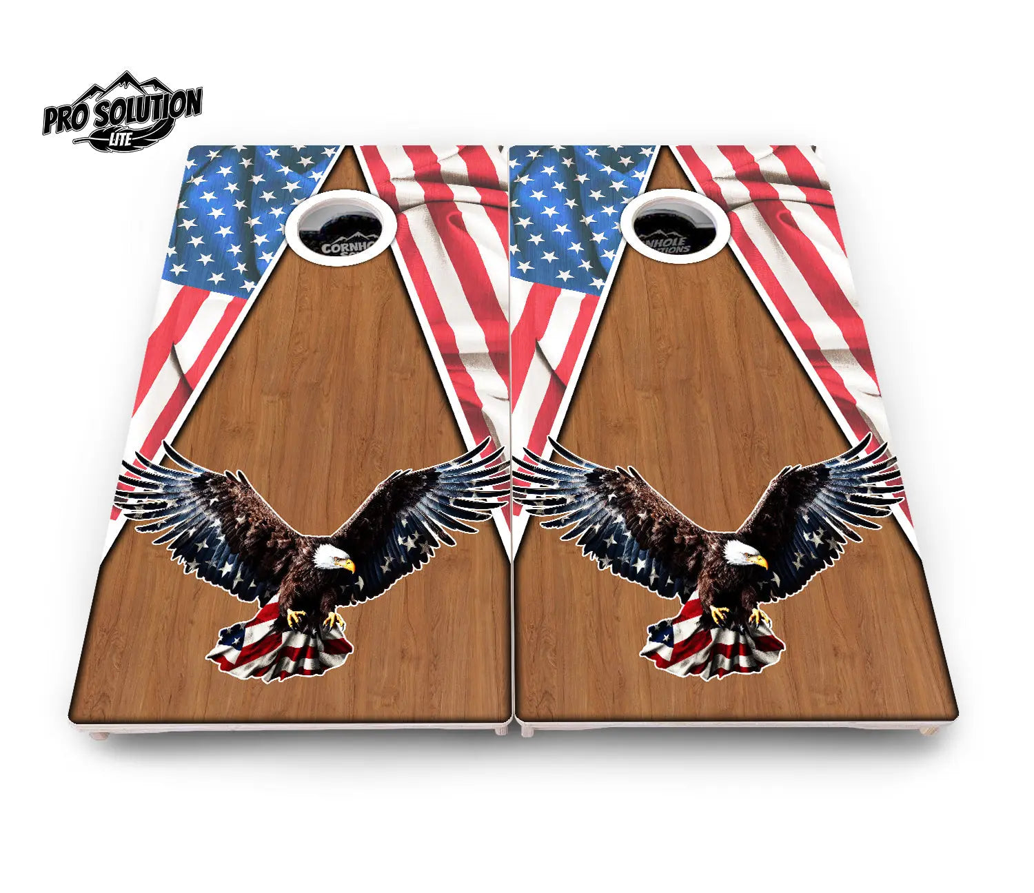 Eagle Triangle Wood Cornhole Boards - Pro Solution Lite Series Cornhole Solutions