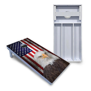 Eagle USA Flag Cornhole Boards - All Weather Series Cornhole Solutions
