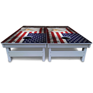 Eagle USA Flag Cornhole Boards - All Weather Series Cornhole Solutions