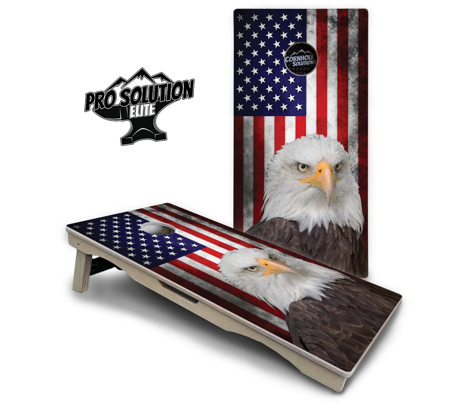 Eagle USA Flag Cornhole Boards - Pro Solution Elite Series Cornhole Solutions