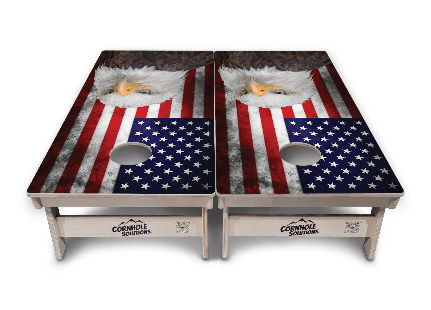 Eagle USA Flag Cornhole Boards - Professional Tournament Series Cornhole Solutions