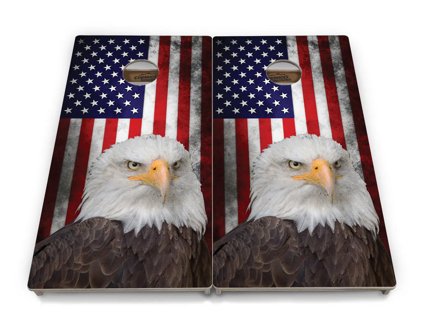 Eagle USA Flag Cornhole Boards - Professional Tournament Series Cornhole Solutions