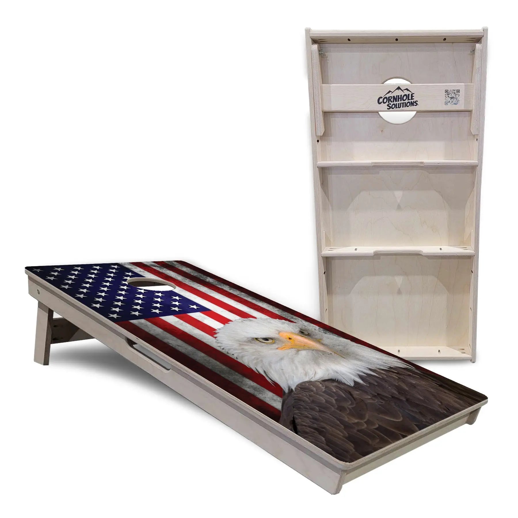 Eagle USA Flag Cornhole Boards - Professional Tournament Series Cornhole Solutions