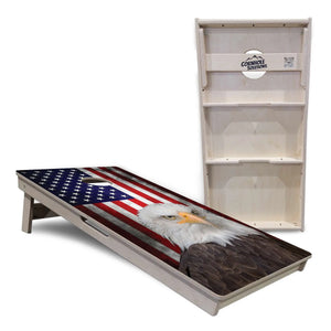 Eagle USA Flag Cornhole Boards - Professional Tournament Series Cornhole Solutions
