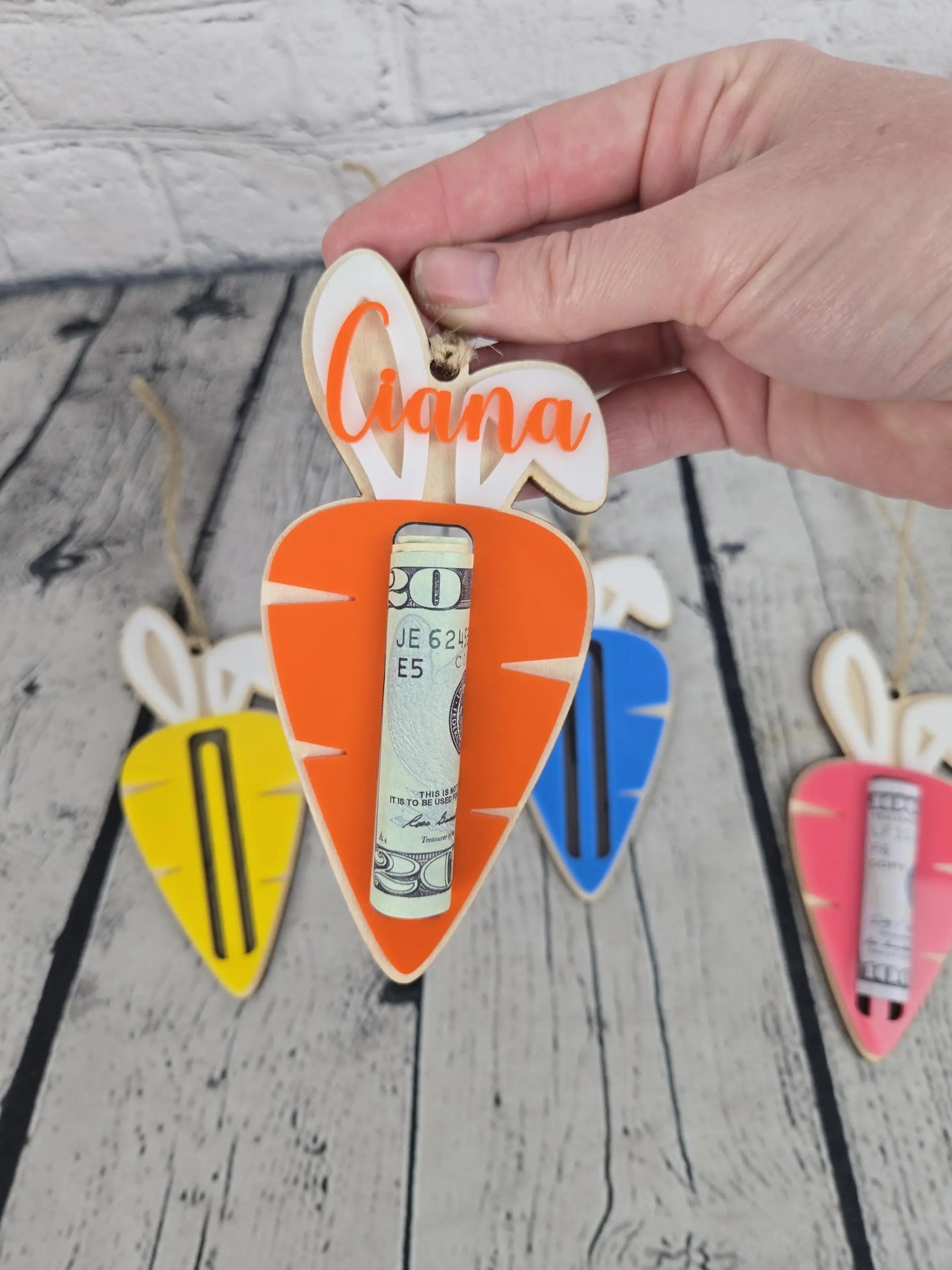 Easter Carrot Money Holder EverLee Creations