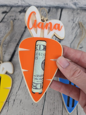Easter Carrot Money Holder EverLee Creations