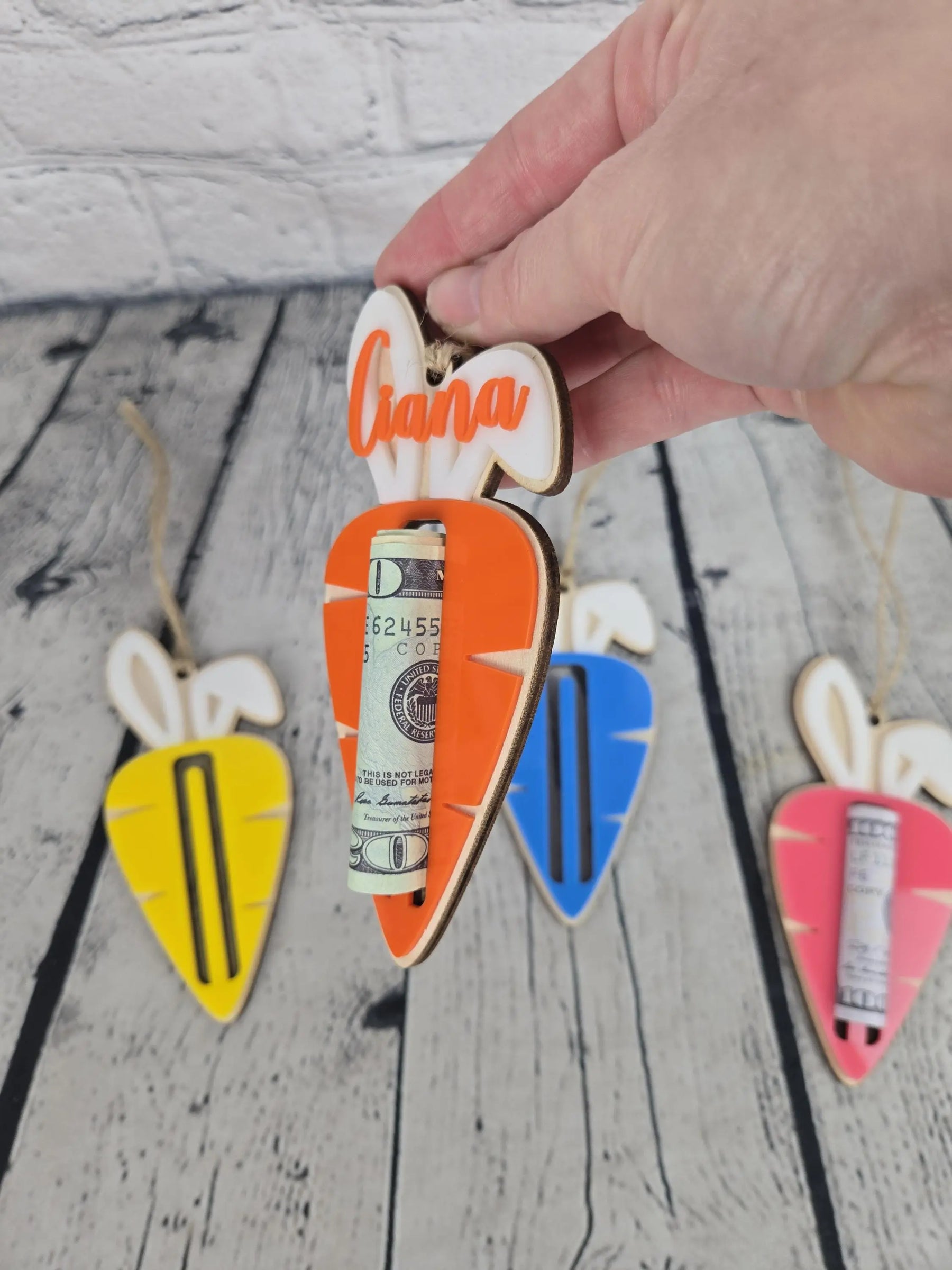 Easter Carrot Money Holder EverLee Creations