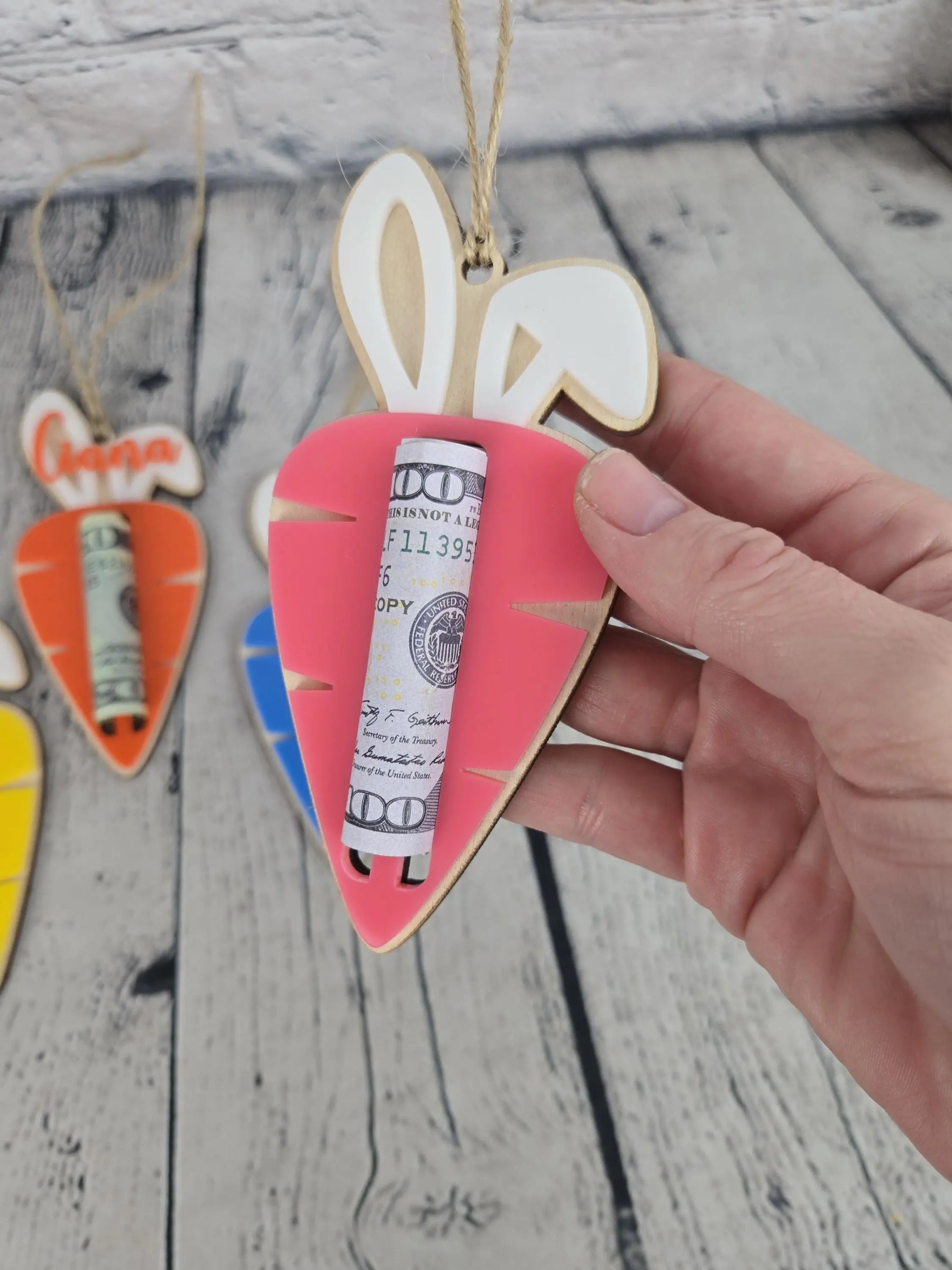 Easter Carrot Money Holder EverLee Creations