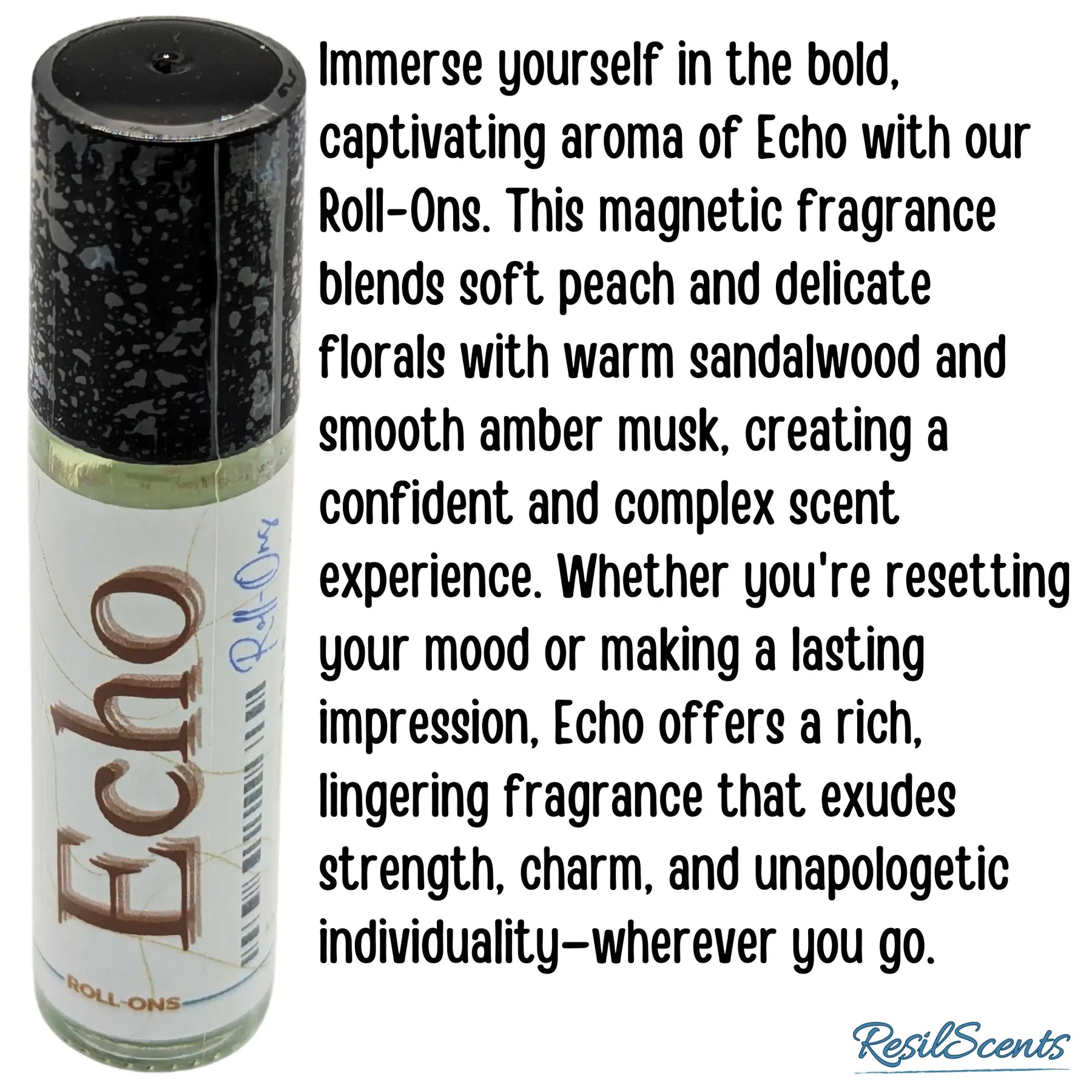 Echo Roll-On Oil – Bold, Smooth & Unapologetic | ResilScents™ by ResilScents, scented candle detail photo 6