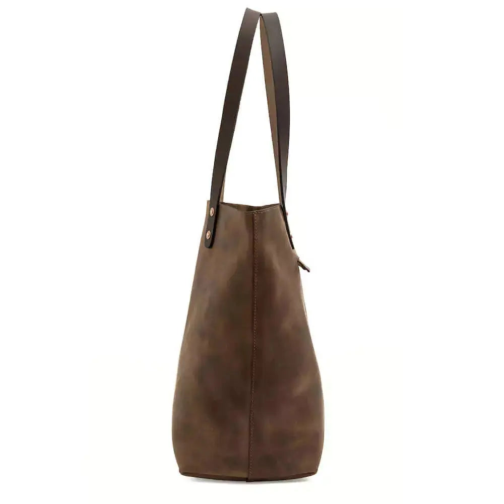 Eden LARGE Leather Tote Bag - Classic Mission Mercantile Leather Goods