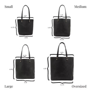 Eden LARGE Leather Tote Bag - Classic Mission Mercantile Leather Goods