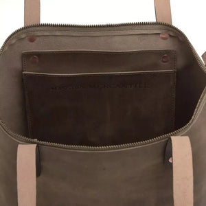 Eden LARGE Leather Tote Bag - Zippered Mission Mercantile Leather Goods