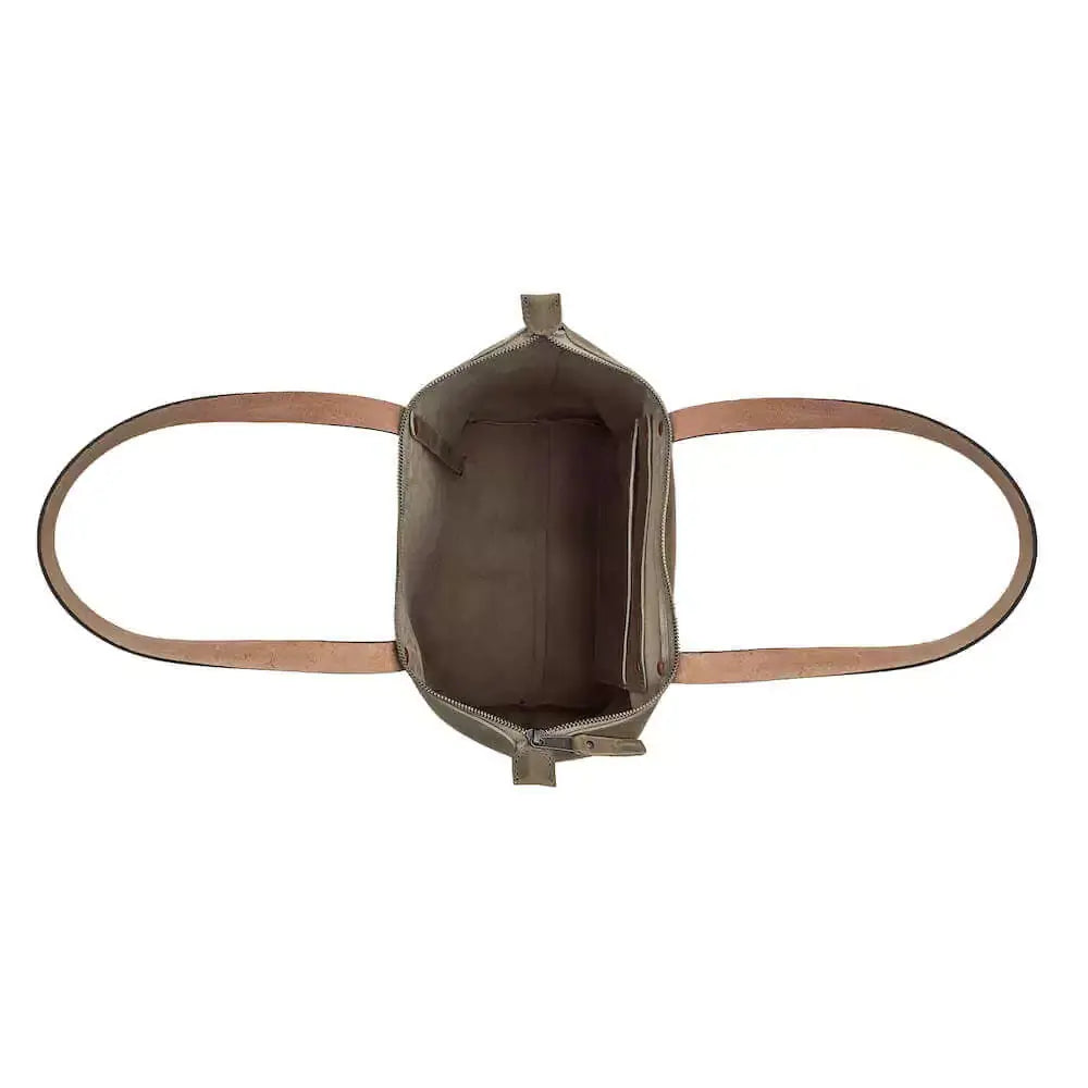 Eden LARGE Leather Tote Bag - Zippered Mission Mercantile Leather Goods