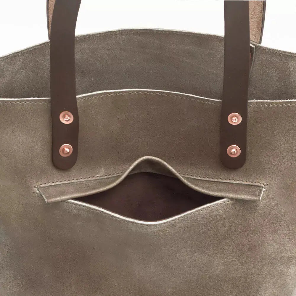 Eden MEDIUM Leather Tote Bag - Classic by Mission Mercantile Leather Goods, handmade leather goods detail photo 28