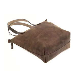 Eden MEDIUM Leather Tote Bag - Zippered by Mission Mercantile Leather Goods, handmade leather goods detail photo 8