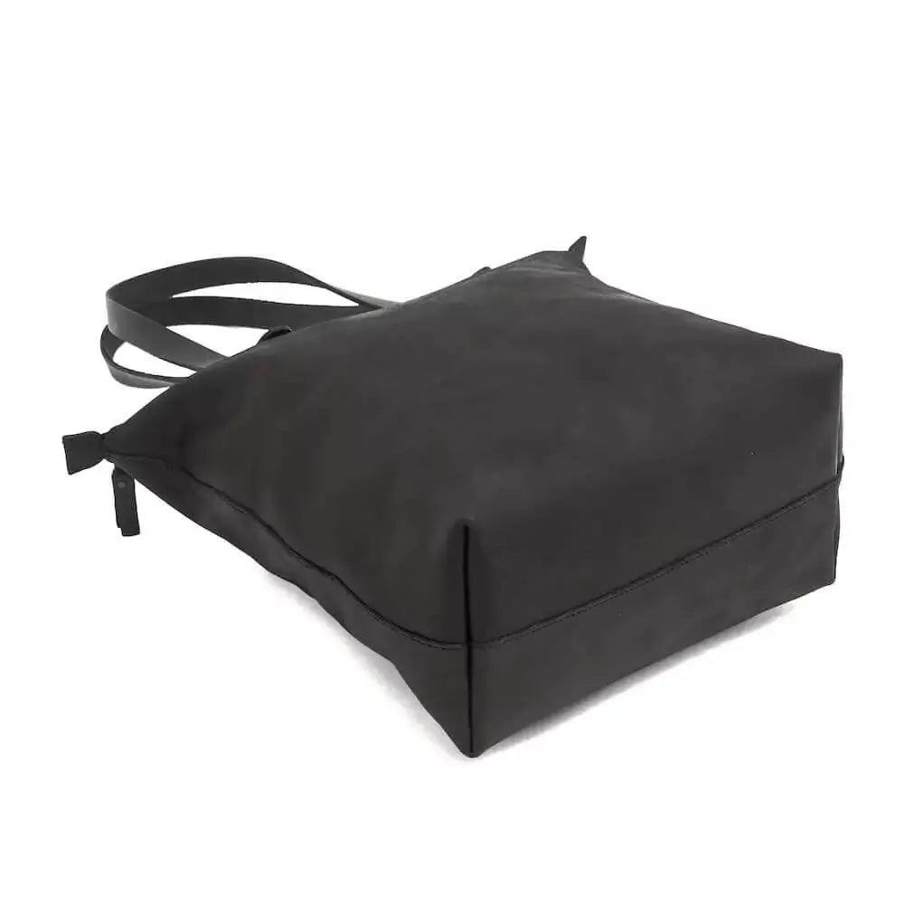 Eden MEDIUM Leather Tote Bag - Zippered by Mission Mercantile Leather Goods, handmade leather goods detail photo 18