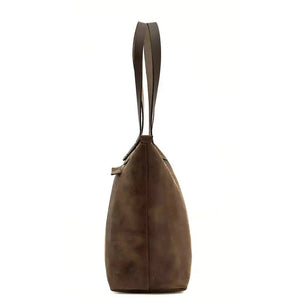 Eden MEDIUM Leather Tote Bag - Zippered by Mission Mercantile Leather Goods, handmade leather goods detail photo 27