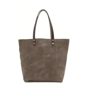 Eden OVERSIZED Leather Tote Bag - Classic by Mission Mercantile Leather Goods, handmade leather goods detail photo 4