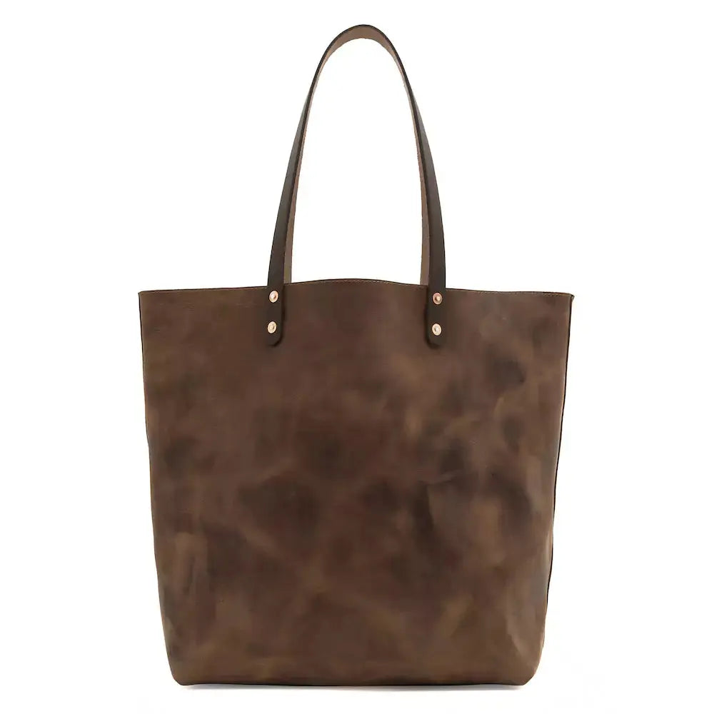 Eden OVERSIZED Leather Tote Bag - Classic by Mission Mercantile Leather Goods, handmade leather goods detail photo 14