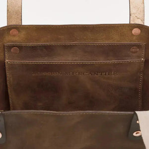 Eden OVERSIZED Leather Tote Bag - Classic by Mission Mercantile Leather Goods, handmade leather goods detail photo 20