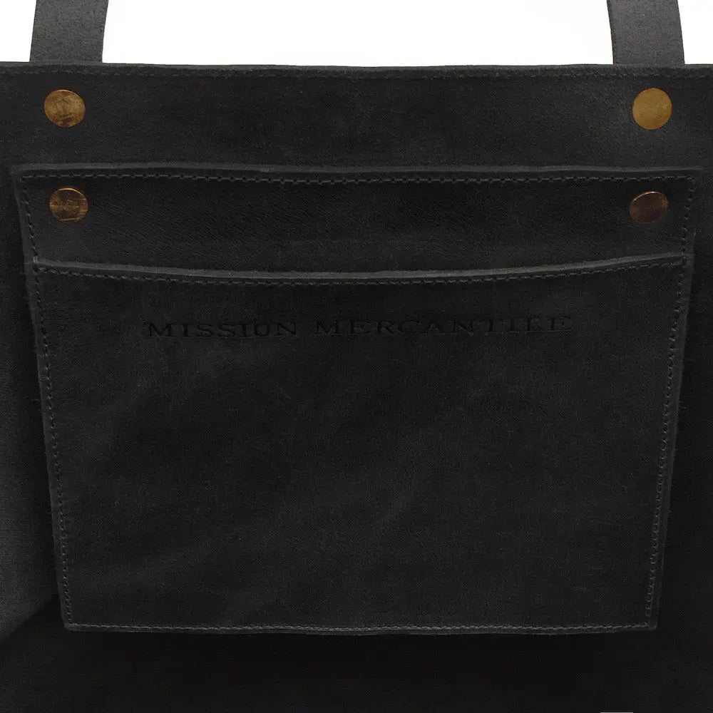 Eden OVERSIZED Leather Tote Bag - Classic by Mission Mercantile Leather Goods, handmade leather goods detail photo 30