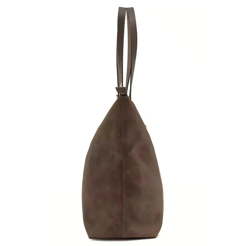 Eden OVERSIZED Leather Tote Bag - Zippered by Mission Mercantile Leather Goods, handmade leather goods detail photo 17