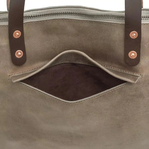 Eden OVERSIZED Leather Tote Bag - Zippered by Mission Mercantile Leather Goods, handmade leather goods detail photo 29