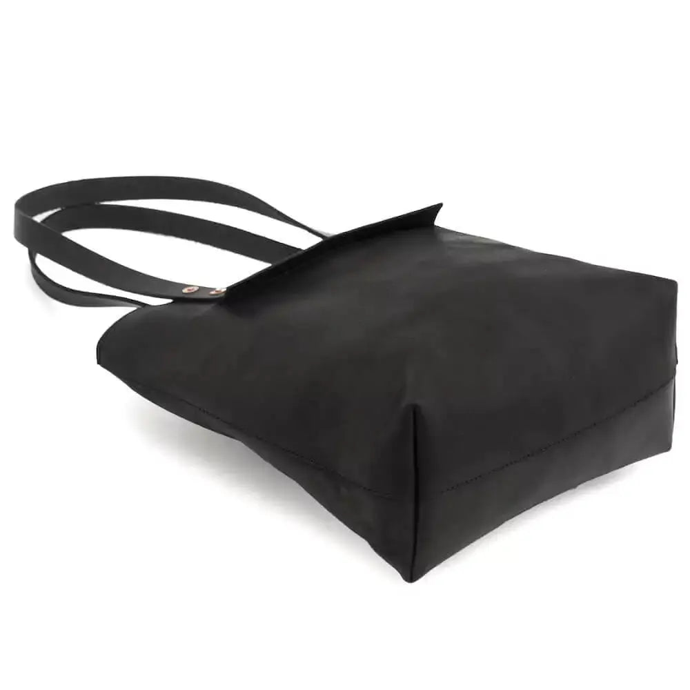 Eden SMALL Leather Tote Bag - Classic by Mission Mercantile Leather Goods, handmade leather goods detail photo 8
