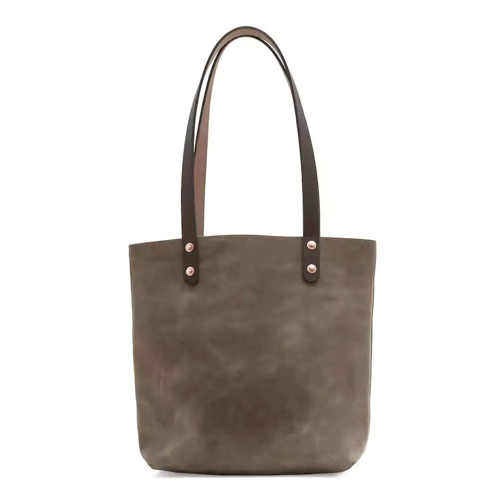Eden SMALL Leather Tote Bag - Classic by Mission Mercantile Leather Goods, handmade leather goods detail photo 14