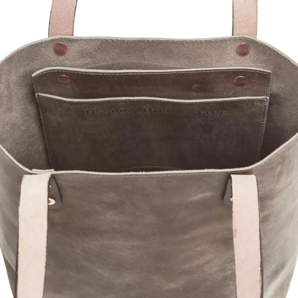 Eden SMALL Leather Tote Bag - Classic by Mission Mercantile Leather Goods, handmade leather goods detail photo 20