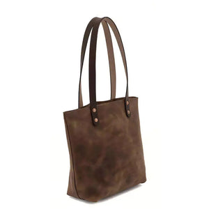 Eden SMALL Leather Tote Bag - Classic by Mission Mercantile Leather Goods, handmade leather goods detail photo 26