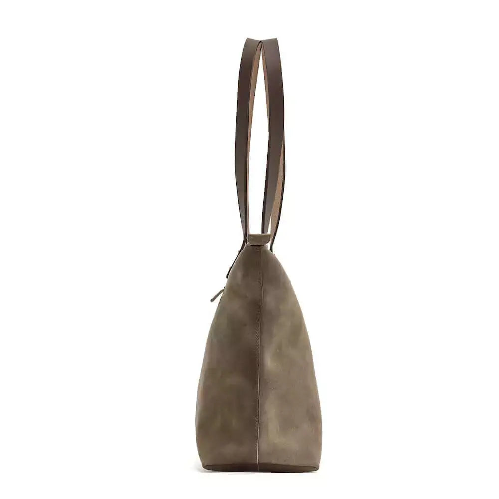 Eden SMALL Leather Tote Bag - Zippered by Mission Mercantile Leather Goods, handmade leather goods detail photo 28