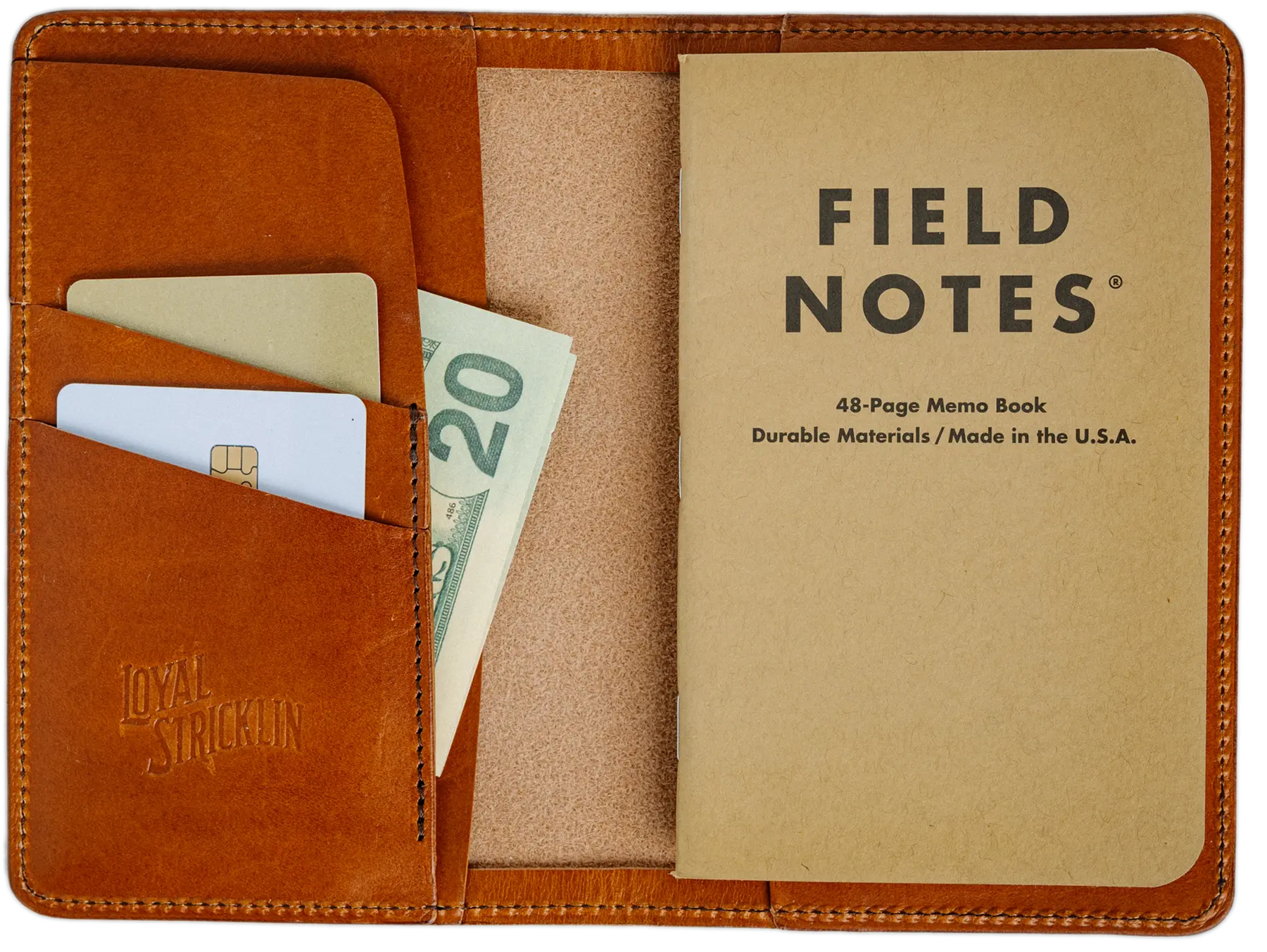 Edison Wallet - Tobacco by Loyal Stricklin, handmade leather goods main product photo