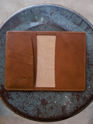 Edison Wallet - Tobacco by Loyal Stricklin, handmade leather goods detail photo 4