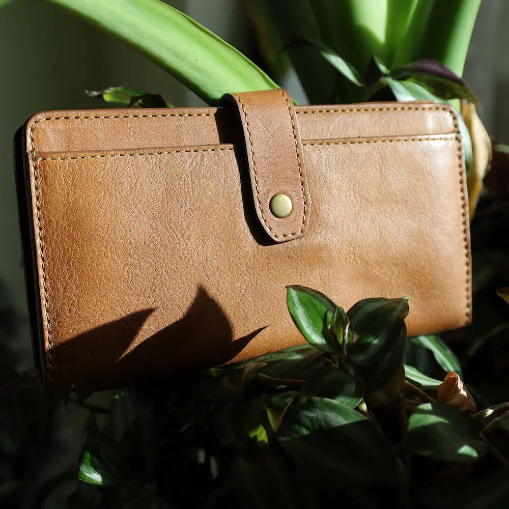 Eleanor Leather Wallet by Mission Mercantile Leather Goods, handmade leather goods main product photo