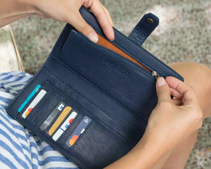 Eleanor Leather Wallet by Mission Mercantile Leather Goods, handmade leather goods detail photo 18