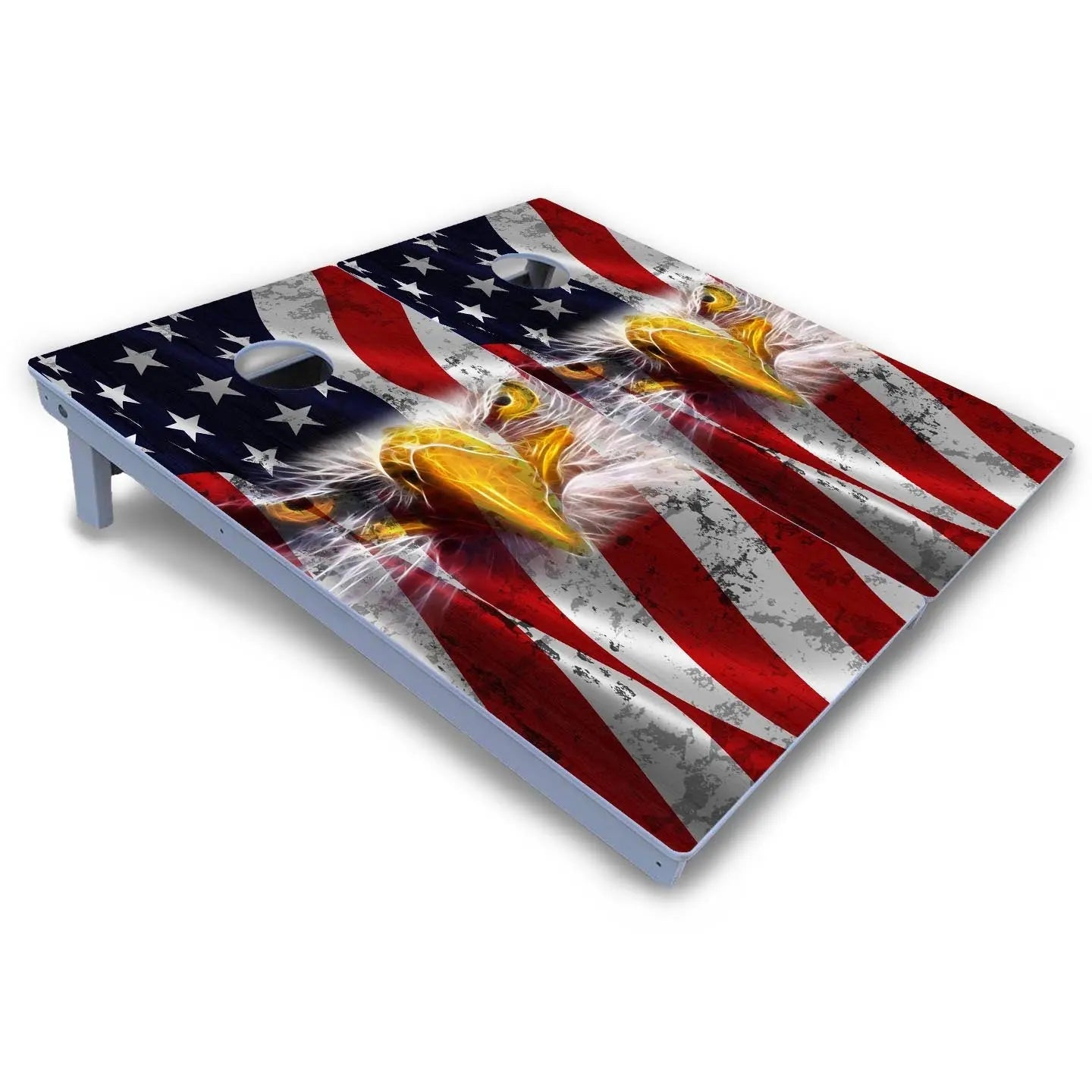 Electric Eagle Cornhole Boards - All Weather Series by Cornhole Solutions, custom cornhole board detail photo 3