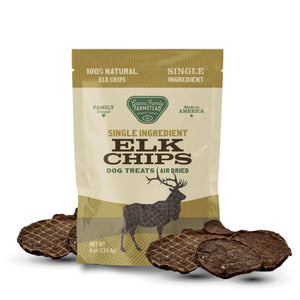 Elk Chips single ingredient dog treats by Gaines Family Farmstead