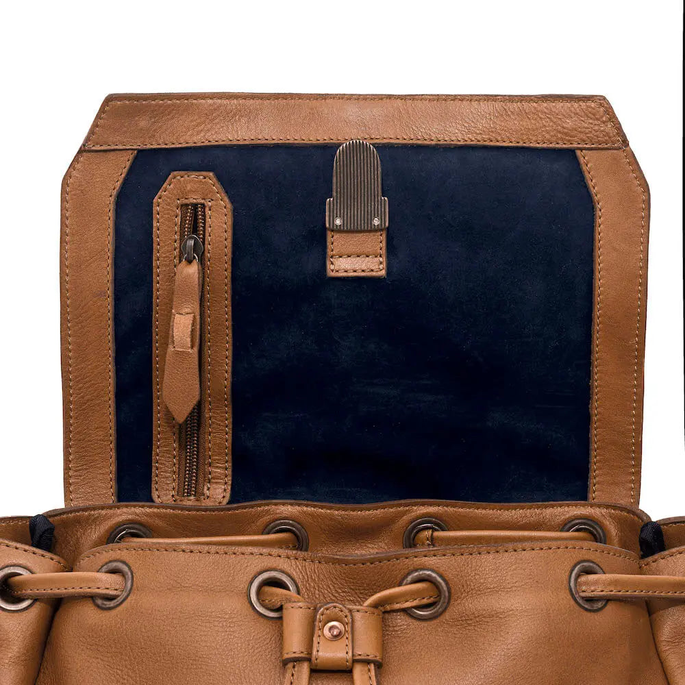Ellington Leather Backpack by Mission Mercantile Leather Goods, handmade leather goods detail photo 10